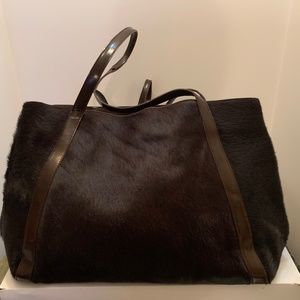 Exquisite  Anne Klien Pony Hair Tote Made in Italy